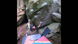 Video thumbnail of Knüppel aus dem Sack, 7a+. Magic Wood