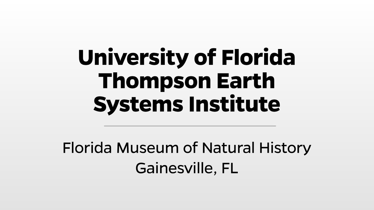 UF Thompson Earth Systems Institute - WUFT's Greater Good