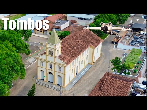 Tombos, MG, vista do alto. Imagens aéreas com drone DJI Mini 3. 