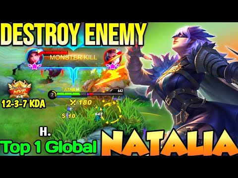 NATALIA BEST BUILD IN 2021 | TOP 1 GLOBAL NATALIA H. - MOBILE LEGENDS