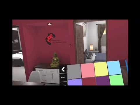 Realtime paint and title color changing VR app Architecture project demo
