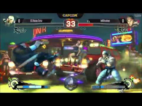 CEO 2014 LOSERS FINALS USF4- Infiltration Vs  EG Ricky Ortiz