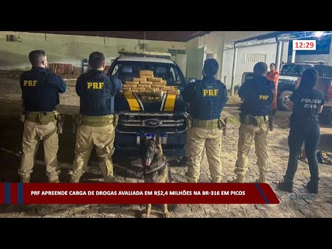 PRF apreende carga de drogas avaliada em R$ 2,4 milhões na BR-316 em Picos 03 02 2023