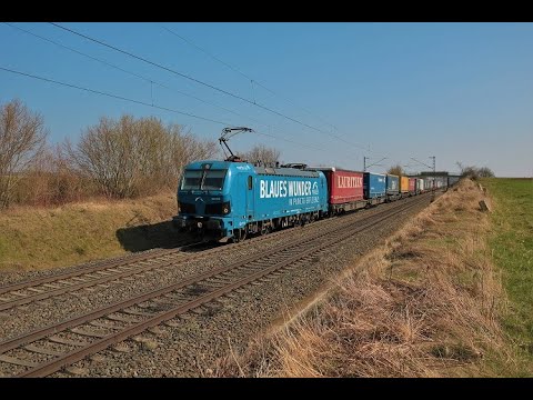 [Blaues Wunder] Northrail/TX Logistik Siemens Smartron 192 010-7 mit KLV Zug in Nieder-Mörlen