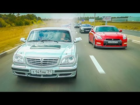 Nissan GTR и Niva вышли в финал против Ferrari. Драг-рейсинг