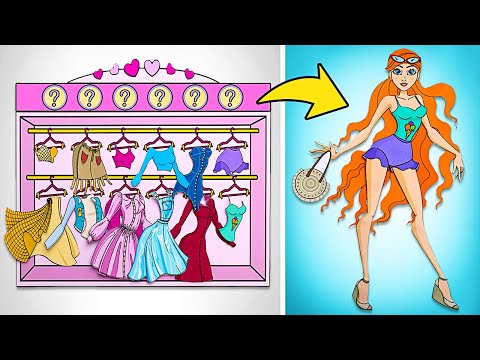 🌈 ¡A girar la rueda de la fortuna! ¡Cambio de imagen para princesas de papel!