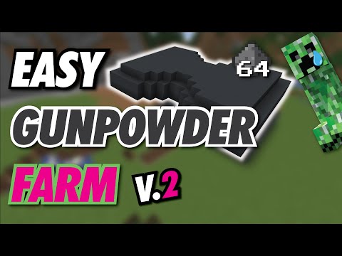 Minecraft Creeper Farm - Easy, Stackable, Full Auto Gunpowder (1.21+)