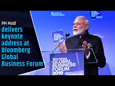 PM Modi delivers keynote address at Bloomberg Global Business Forum