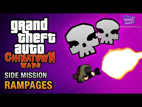 GTA Chinatown Wars - All Rampages Locations (Gold Medal)
