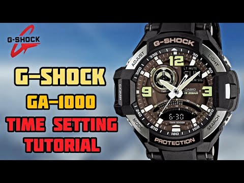 Casio G-Shock Time Setting GA-1000 Caliber 5302 G Shock Time Adjust, G Shock Time adjusting