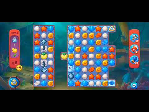 Fishdom Hard Level 10375 (with Double Lightning Boosters) @choraelmin