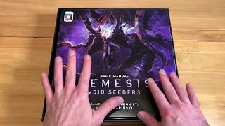 Nemesis Expansion and kickstarter items unboxing