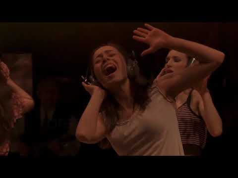 Once Broadway trailer still with Guy and Girl playing guitars onstage