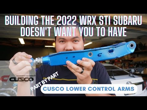 2022 Subaru VB WRX Cusco rear control arms install/review