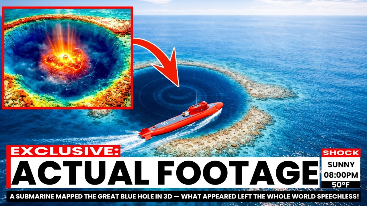 A Submarine Scanned Great Blue Hole — The 3D Map Revealed Something Impossible