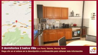preview picture of video '3 dormitorios 2 baños Villa se Vende en Los Perez, Tallante, Murcia, Spain'