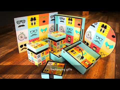 Printed canvas basket