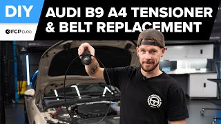 Audi A4 Accessory Belt & Tensioner Replacement DIY (2017-2024 Audi B9 A4, A5, Sportback, Allroad)