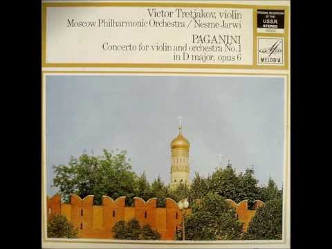 Paganini: Violin Concerto no. 1, op. 6 (1966 - Victor Tretiakov/Neeme Järvi/Moscow Philharmonic)
