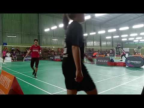 Badminton SBA Tournament SemiFinal Men's Single Open - Shahrul Syazwan Vs Syawal Mat Desa