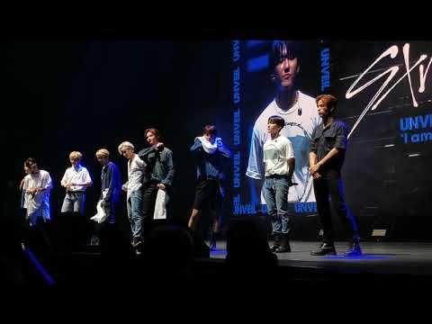 190802 Stray Kids Unveil in Berlin 4th talk + Side Effects 1080p fancam