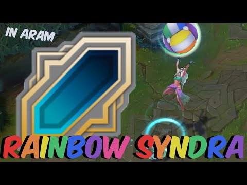 Rainbow Syndra carry in ARAM