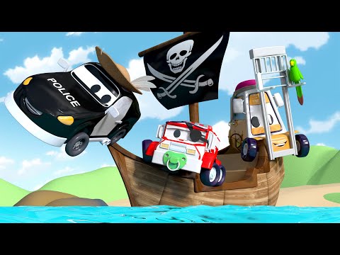 Byggänget - Byggänget bygger en piratbåt - Bilköping 🚧 Tecknade serier för barn