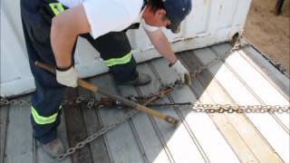 Flatbed load security (Part 1, Containers)