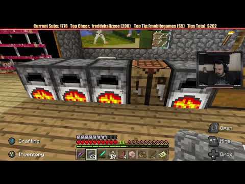 Minecraft  Chill Stream  Jan  5, 2019 pt1   Vertical Home Expansion and Fishing