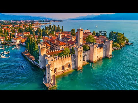 LAKE GARDA - THE MOST BEAUTIFUL VILLAGES ON LAKE GARDA - THE MOST BEAUTIFUL PLACES IN ITALY 4K HDR