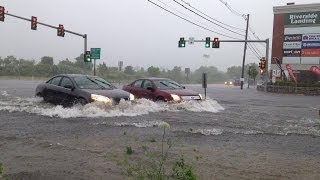 preview picture of video 'Hurricane Arthur - Flooding - New Bedford MA - 4th of July 2014'