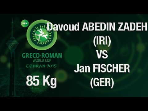 Group A, Round 3 - Greco-Roman Wrestling 85 kg - ABEDIN ZAD (IRI) vs FISCHER (GER) - Tehran 2015