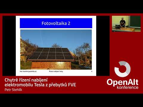 , title : 'Petr Stehlík: Chytré řízení nabíjení elektromobilu Tesla z přebytků FVE'