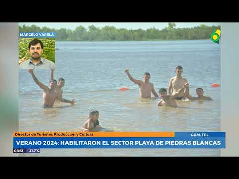 Marcelo Varela - Habilitaron el sector playa en el balneario de Piedras Blancas