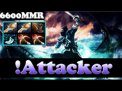 Dota 2 - The Best Kunkka in the world - !Attacker 6600MMR vol 51 - Ranked Match Gameplay