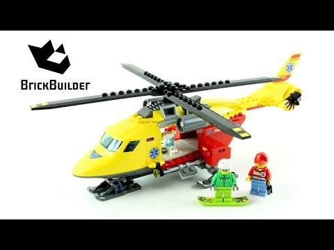 Vidéo LEGO City 60179 : L'hélicoptère-ambulance