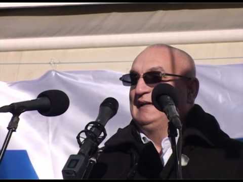 Prosvjed protiv ulazka R Hrvatske u EU, Trg bana J. Jelačića, 14. siečnja 2012. - Veljko Novak