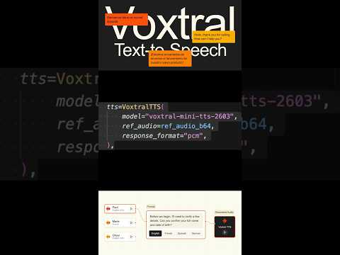 The Best AI Model for Voice Cloning in Python #pythonprogramming #llm #ai #mistralai thumbnail