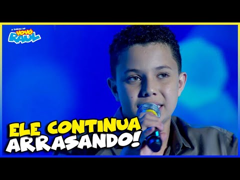 SAMUEL TAYRONE de 12 anos CANTA - "O Mapa do Tesouro" | VOVÔ RAUL GIL