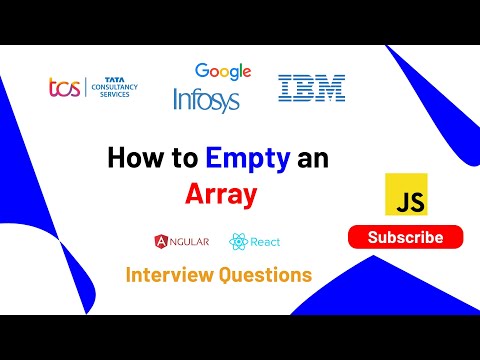 Most Asked Interview Questions How To Empty An Array In Javascript 14 Reactjs Javascript Node