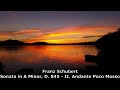 Schubert Sonata in A Minor D 845 II Andante Poco Mosso (High Quality)