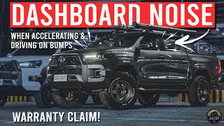 2 Common na Ingay sa Dashboard ng Hilux Conquest kapag Acceleration at sa Lubak