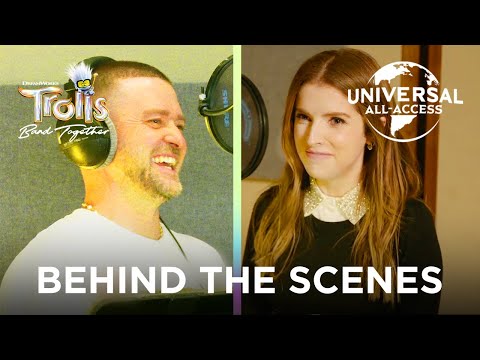 Trolls Band Together | Anna Kendrick & Justin Timberlake Recording Booth Fun | Behind The Scenes