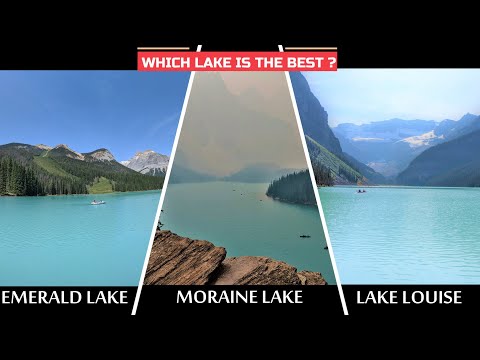 Which lake is the best in Alberta / Lake Louise / Moraine Lake / Emerald Lake / Chef by Chance / 4K