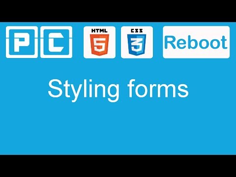 HTML5 and CSS3 beginners tutorial 51 - styling forms
