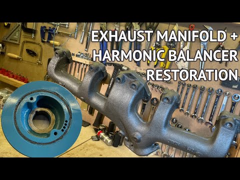 Datsun 240Z L24 Engine Rebuild Ep. 12 - Exhaust Manifold and Harmonic Balancer