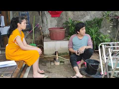 Edward nyuci ditemani Febri dibalik layar dunia terbalik