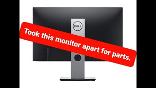 Opening Dell P2419H Monitor for parts replacement and / or repair