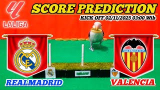REAL MADRID VS VALENCIA || LA LIGA 2025/2026 || SCORE PREDICTION