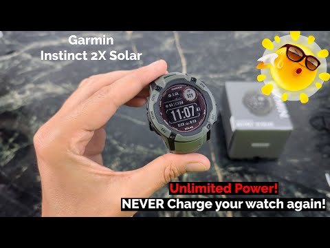 Garmin Instinct 2X SOLAR : The Smartwatch that Never needs a charge!